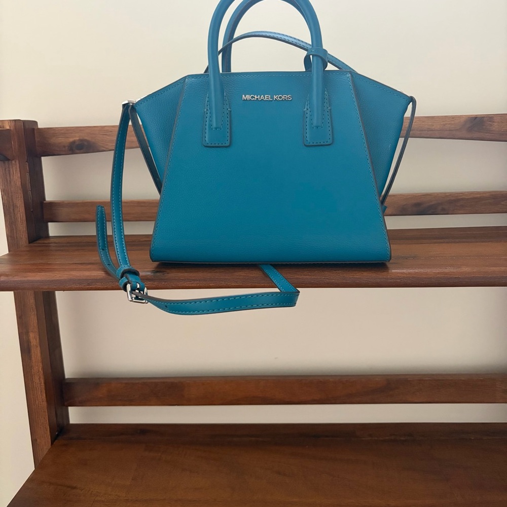 NWT Michael Kors Teal Satchel